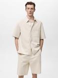 Mango Guido Cotton Linen Blend Shirt