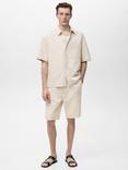 Mango Guido Cotton Linen Blend Shirt