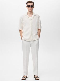 Mango Ditella Cotton Shirt - view 2, Natural White