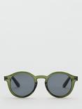 Mango Justin Round Frame Sunglasses