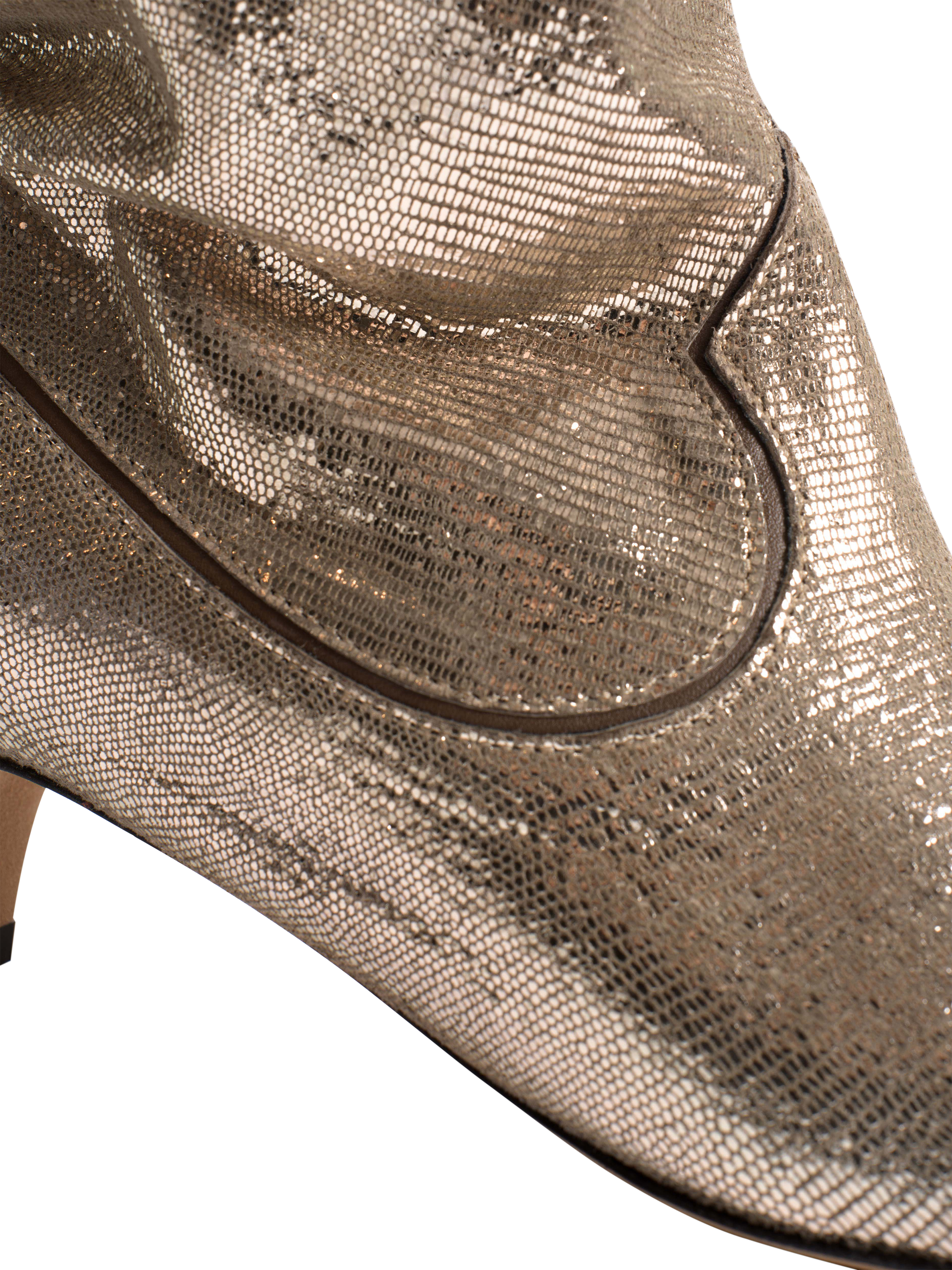 Product image 7 of 8, which shows Anonymous Copenhagen Hicha 40 Lizard Leather Ankle Boots, Champagne, EU37