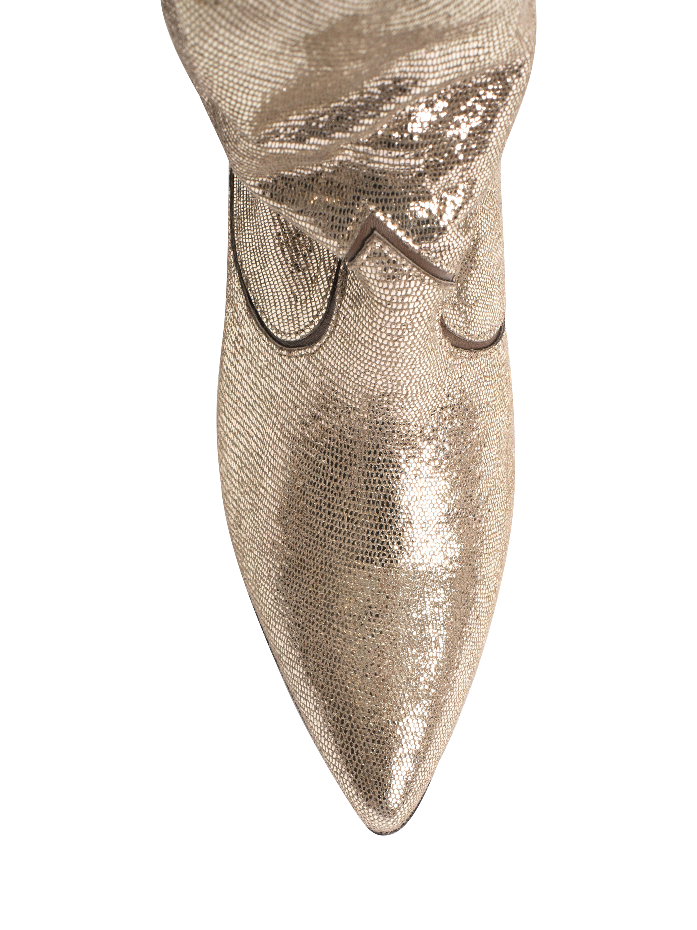 Product image 8 of 8, which shows Anonymous Copenhagen Hicha 40 Lizard Leather Ankle Boots, Champagne, EU37