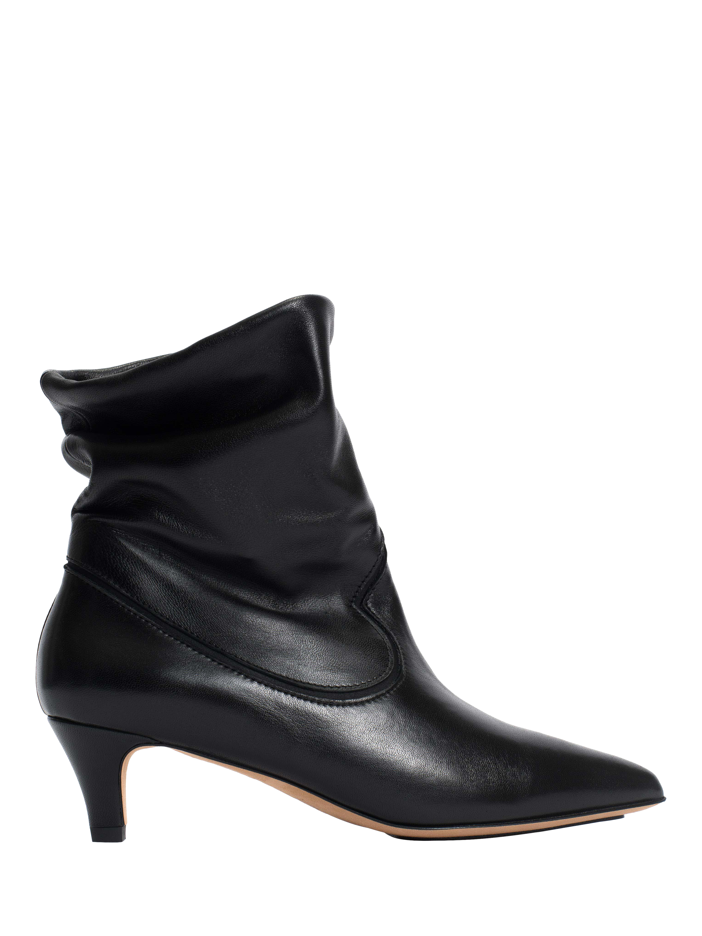 Anonymous Copenhagen Hicha 40 Silky Leather Ankle Boots, Black