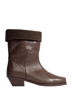 Anonymous Copenhagen Patricia Leather Calf Boots, Brown, Brown
