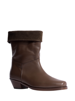 Anonymous Copenhagen Patricia Leather Calf Boots, Brown - view 2, Brown