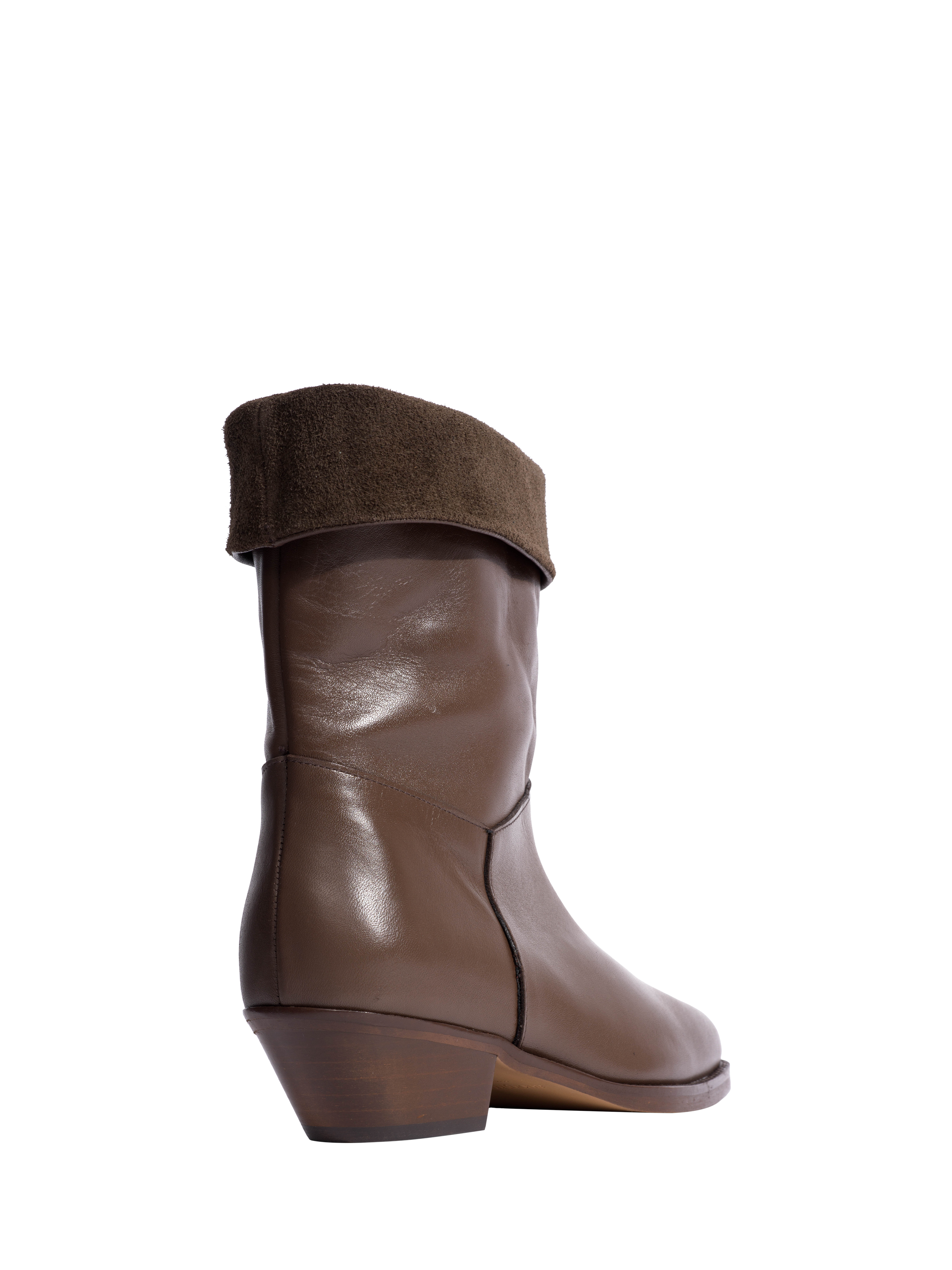 Product image 3 of 9, which shows Anonymous Copenhagen Patricia Leather Calf Boots, Brown, EU37