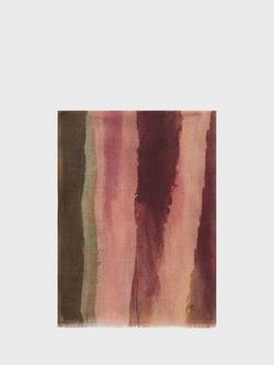 Gerard Darel Rosalin Abstract Print Wool Blend Scarf, Rosewood