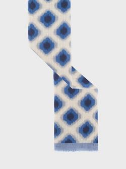 Gerard Darel Raquel Geomtric Print Cashmere Blend Scarf - view 2, Blue