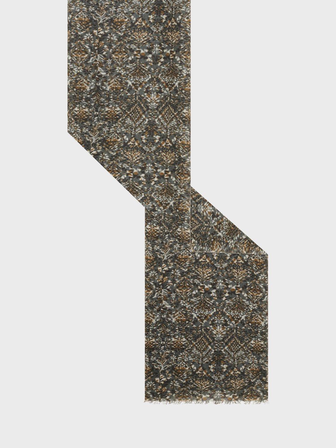 Product image 2 of 2, which shows Gerard Darel Rhianon Damask Wool Rich Scarf, Grey, One Size