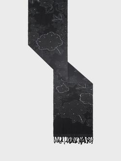 Gerard Darel Rosetta Floral Print Wool Scarf - view 2, Black