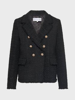 Gerard Darel Natania Cotton Blend Teddy Coat - view 2, Black
