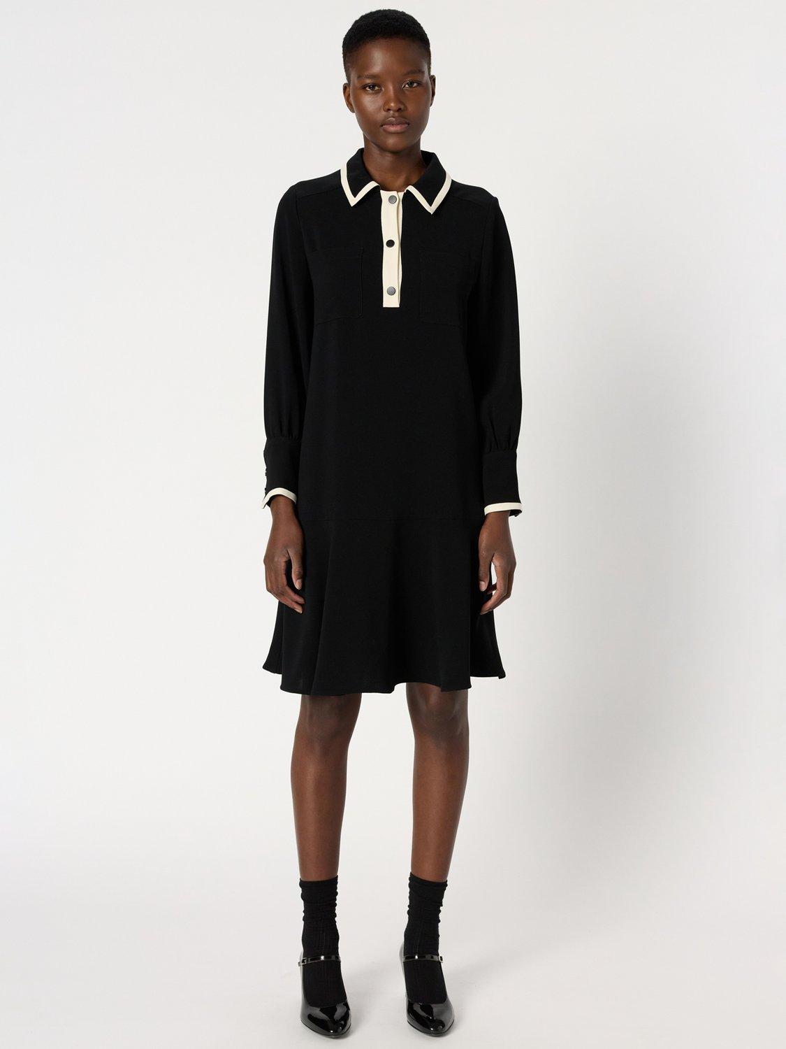 Gerard Darel Livia A-Line Knee Length Collared Dress
