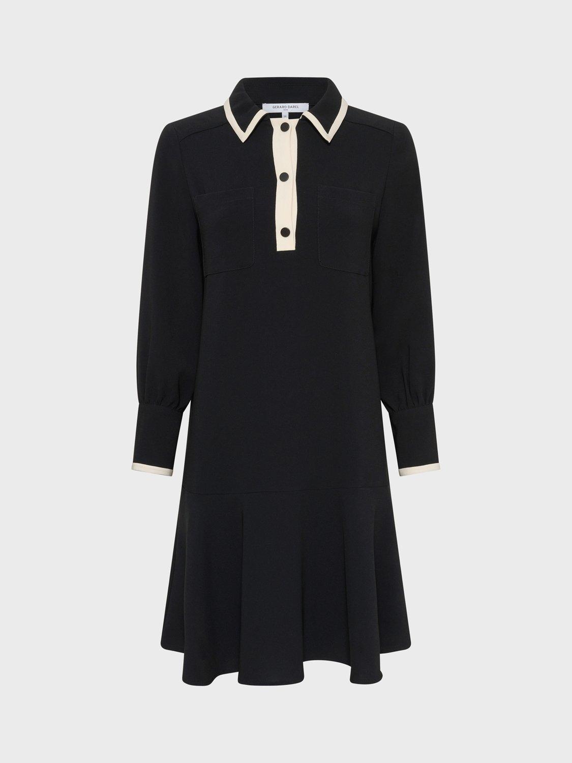 Gerard Darel Livia A-Line Knee Length Collared Dress