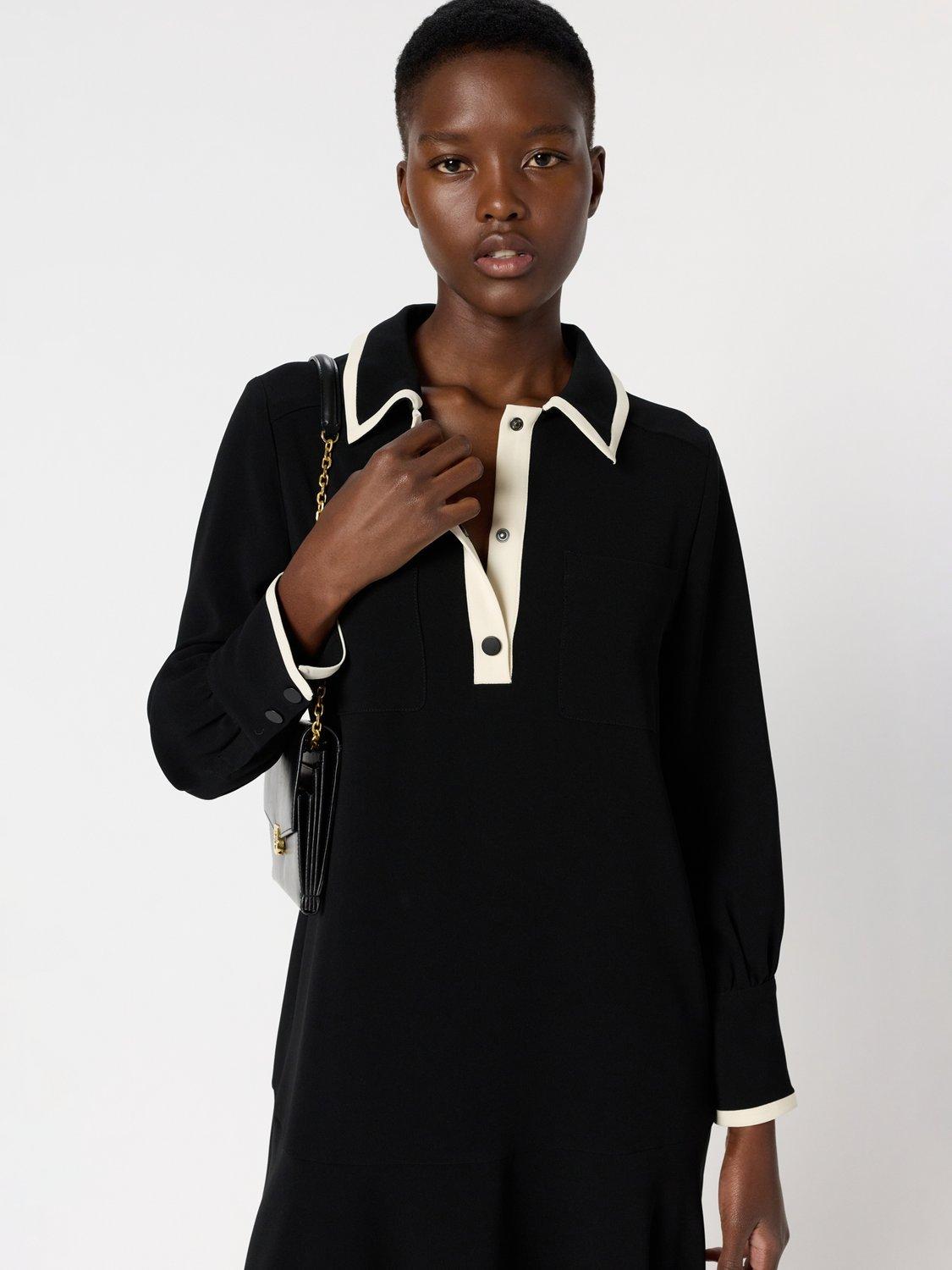 Gerard Darel Livia A-Line Knee Length Collared Dress