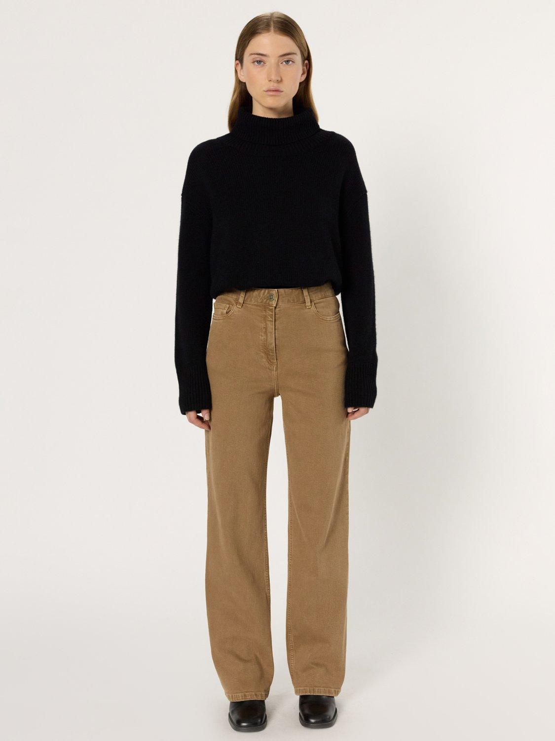 Product image 2 of 5, which shows Gerard Darel Clea Mid Rise Jeans, Brown, 16