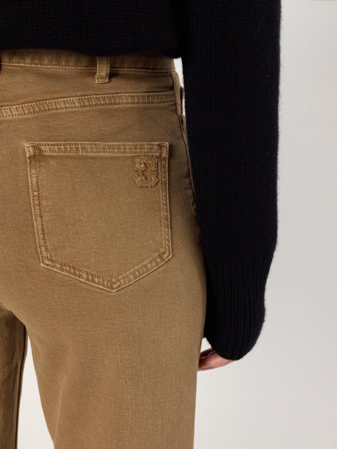 Product image 5 of 5, which shows Gerard Darel Clea Mid Rise Jeans, Brown, 16