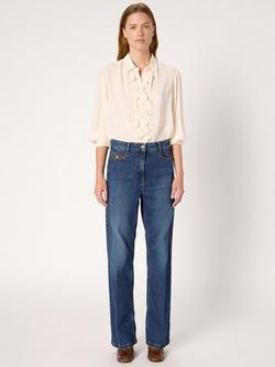 Gerard Darel Corine Cotton Denim Jeans - view 2, Blue