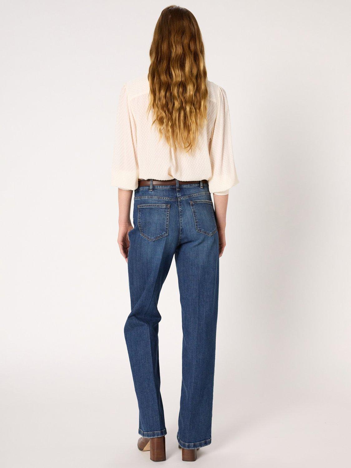 Product image 3 of 6, which shows Gerard Darel Corine Cotton Denim Jeans, Blue, 6