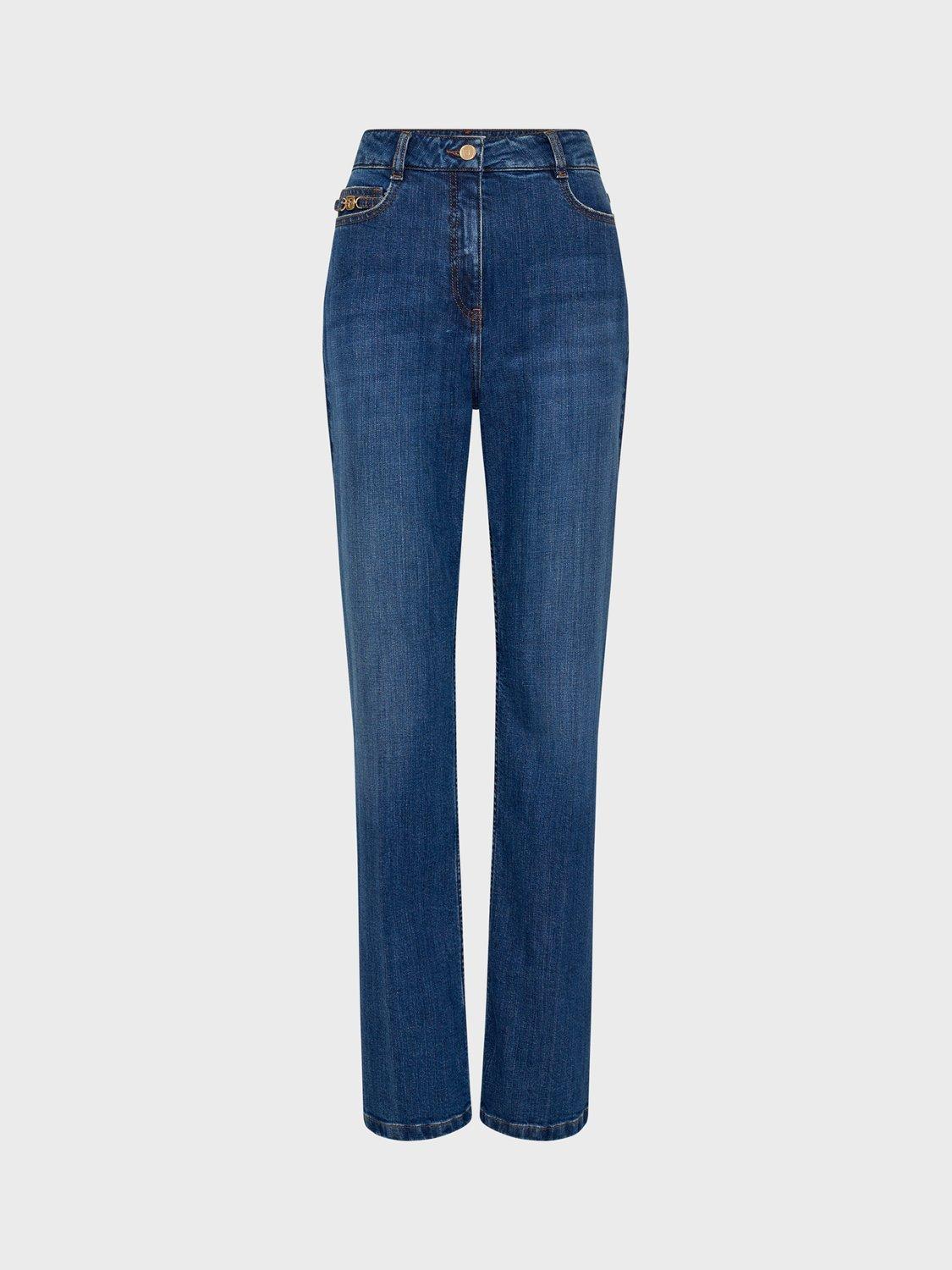 Product image 4 of 6, which shows Gerard Darel Corine Cotton Denim Jeans, Blue, 6