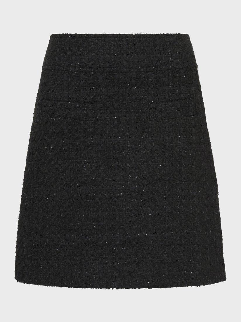 Product image 4 of 6, which shows Gerard Darel Bara Cotton Blend A Line Mini Skirt, Black, 16