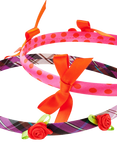 Stych Kids' Bow & Rose Headband, Pack of 2, Pink Dark