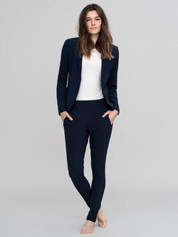 KAFFE Jillian Single-Breasted Blazer, Mid Blue