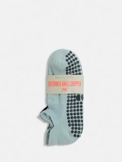 Sweaty Betty Cotton Blend Gripper Socks, Pack of 2 - view 2, Vapour Blue/Navy