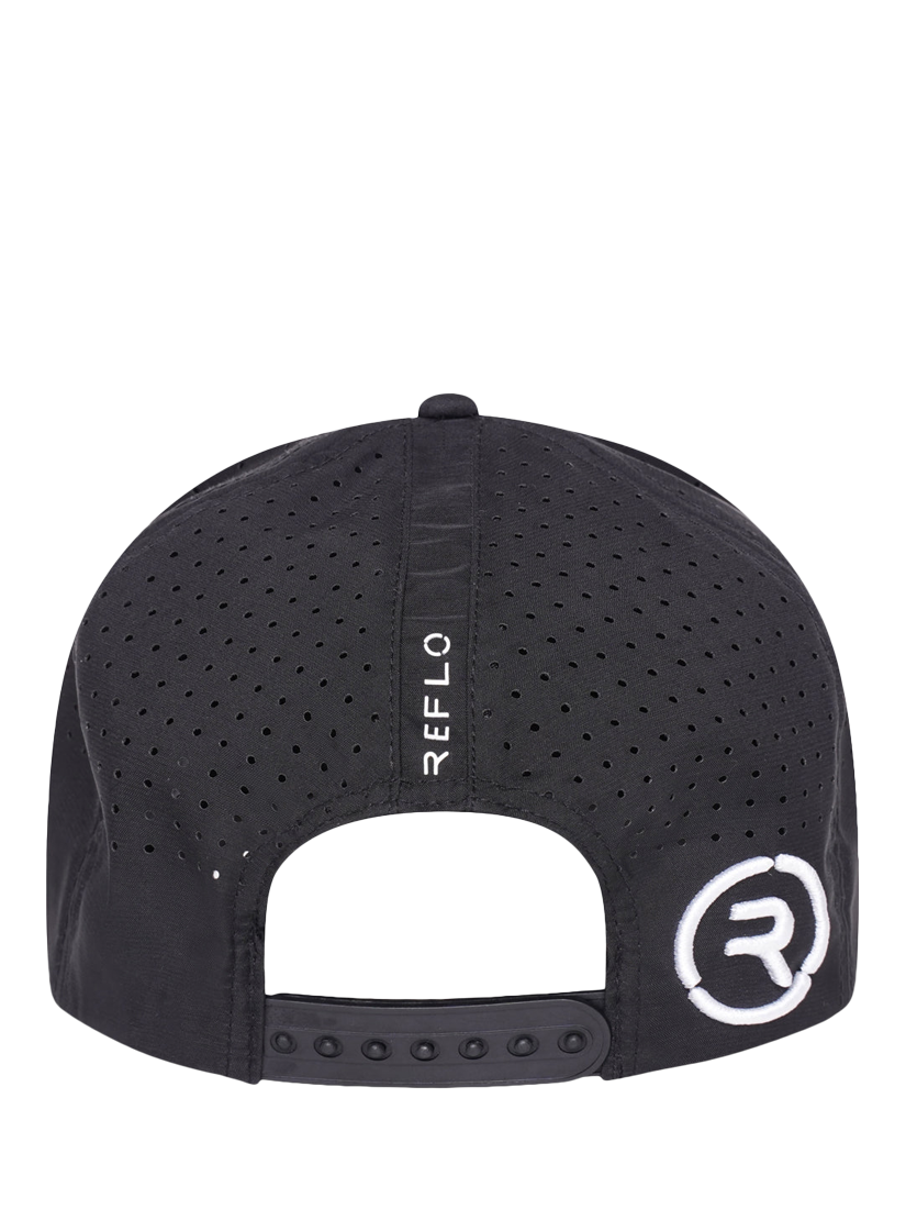Product image 2 of 3, which shows REFLO Levantine Trucker Cap, Black/Black, One Size