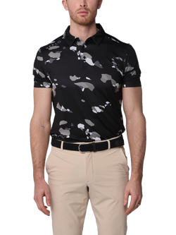 REFLO Tagus Short Sleeve Recycled Polo Shirt, Black