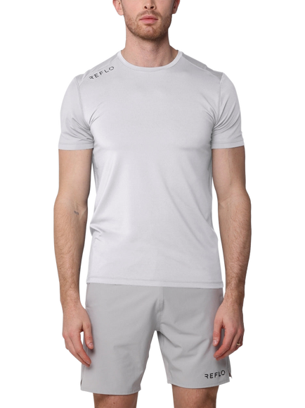 REFLO Braan Solar Performance Recycled T-Shirt, Mist Grey