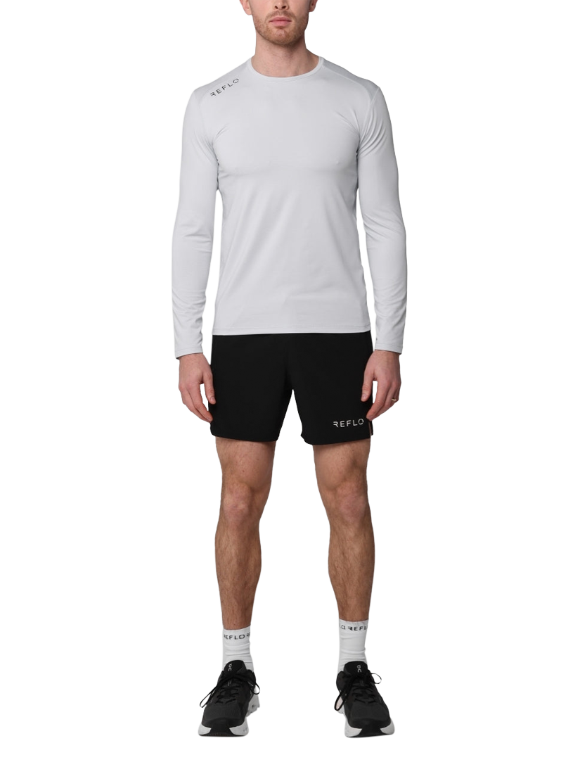 Product image 3 of 6, which shows REFLO Jurua Long Sleeve Performance Top, Mist Grey, XL