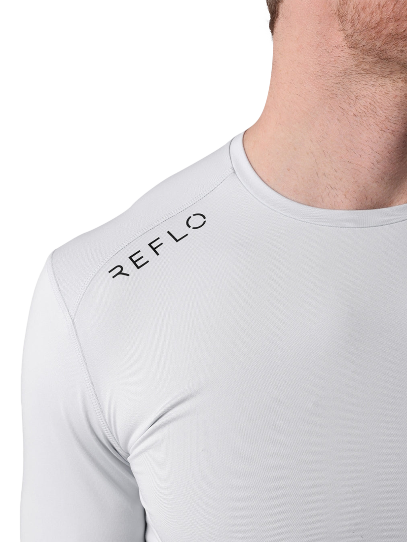 Product image 5 of 6, which shows REFLO Jurua Long Sleeve Performance Top, Mist Grey, XL