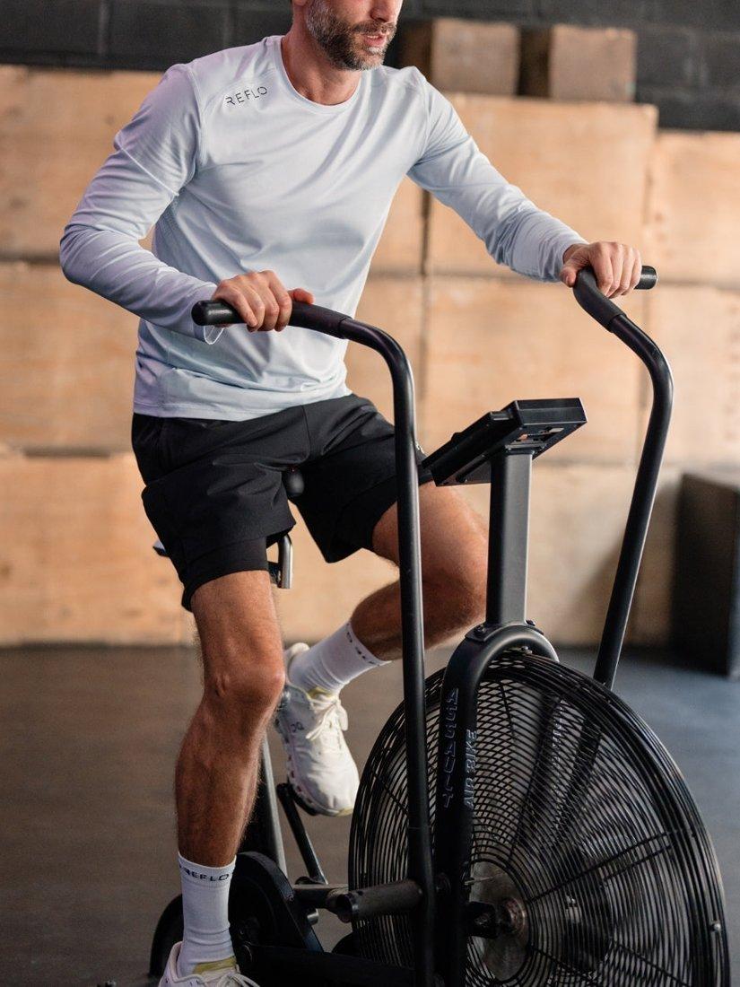 Product image 6 of 6, which shows REFLO Jurua Long Sleeve Performance Top, Mist Grey, XL