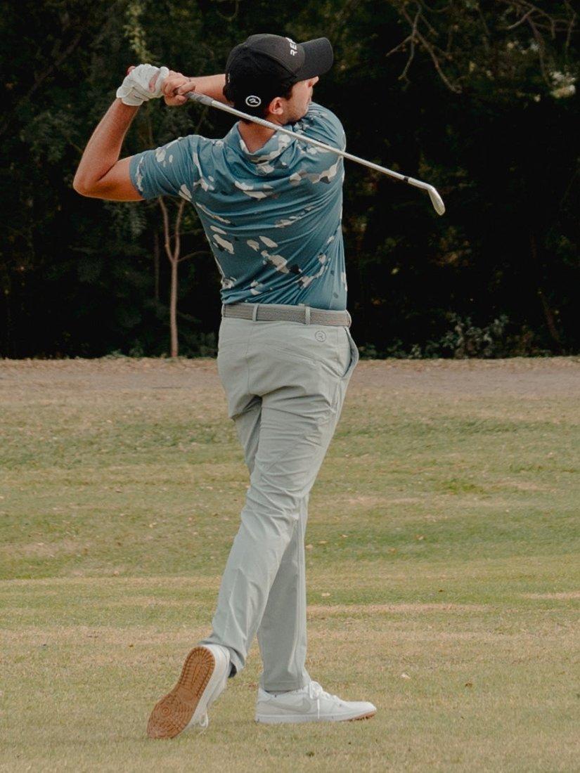 Product image 6 of 6, which shows REFLO Tagus Short Sleeve Recycled Polo Shirt, Coronet Blue/White, S
