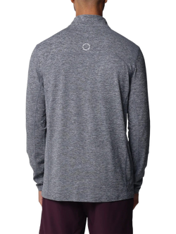 REFLO Purus Long Sleeve Zip Neck Performance Midlayer Top - view 2, Caviar Marl