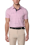 REFLO Tagus Short Sleeve Recycled Polo Shirt, Chalk Pink