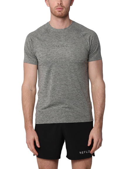REFLO Zeya Short Sleeve Performance T-Shirt, Pine Green Marl