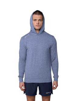 REFLO Clyde Performance Hoodie, Coronet Blue Marl