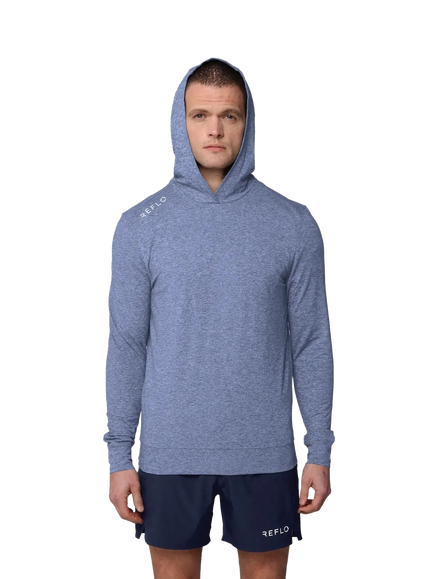 REFLO Clyde Performance Hoodie, Coronet Blue Marl