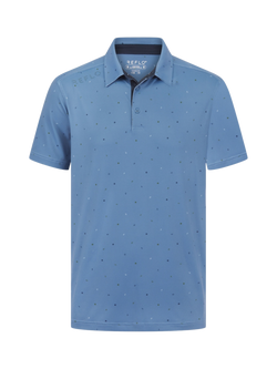 REFLO Tagus Short Sleeve Recycled Polo Shirt, Coronet Blue - view 2, Coronet Blue