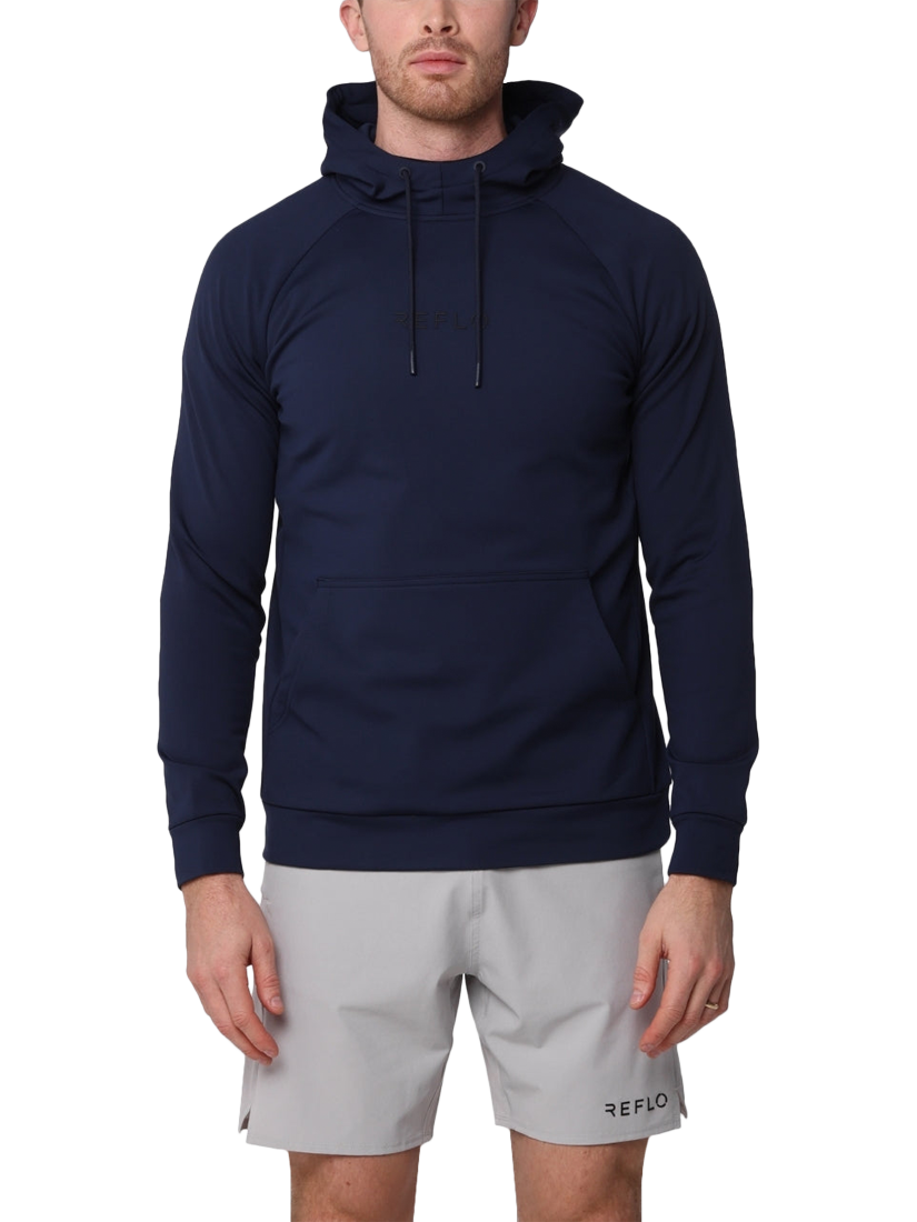 Product image 1 of 6, which shows REFLO Lapter Performance Hoodie, True Navy, S