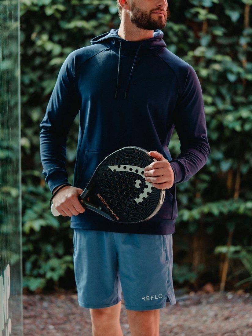 Product image 6 of 6, which shows REFLO Lapter Performance Hoodie, True Navy, S