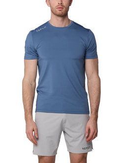 REFLO Braan Solar Performance Recycled T-Shirt, Coronet Blue