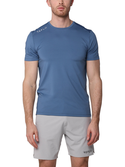 REFLO Braan Solar Performance Recycled T-Shirt, Coronet Blue