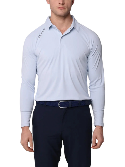 REFLO Bannock Recycled Polo Shirt, Mist Grey