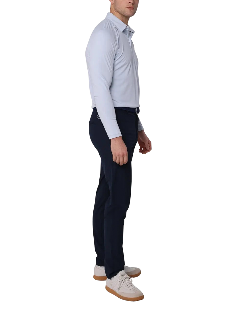 Product image 3 of 6, which shows REFLO Bannock Recycled Polo Shirt, Mist Grey, XXXL