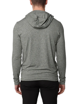 REFLO Clyde Performance Hoodie - view 2, Pine Green Marl