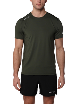 REFLO Braan Solar Performance Recycled T-Shirt, Pine Green