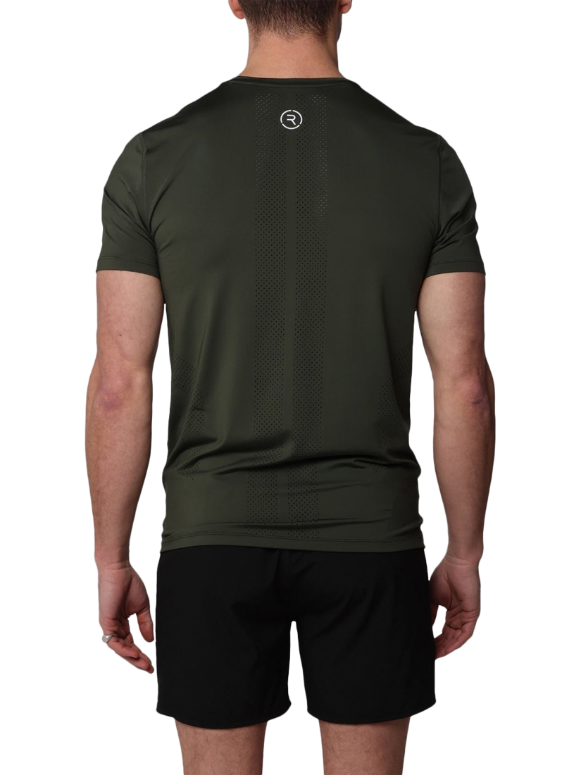 Product image 2 of 6, which shows REFLO Braan Solar Performance Recycled T-Shirt, Pine Green, S