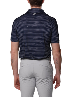 REFLO Tagus Short Sleeve Recycled Polo Shirt, True Navy - view 2, True Navy